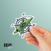 Kayak Everywhere Sticker, Kayak Decal, Kayaking Sticker, Kayak Stickers