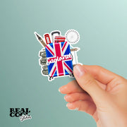 England Stickers | Travel Stickers for England Lovers | English Decal | Perfect for Scrapbooking & Decorating