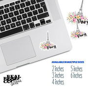 Paris Sticker - Eiffel Tower Sticker - France Sticker - Paris Skyline Decal - Paris Travel