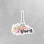 Paris Sticker - Eiffel Tower Sticker - France Sticker - Paris Skyline Decal - Paris Travel