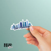 San Francisco Sticker, Downtown San Francisco Sticker, California Stickers, San Francisco Decal