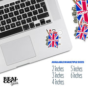 England Stickers | Travel Stickers for England Lovers | English Decal | Perfect for Scrapbooking & Decorating