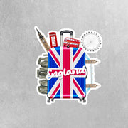England Stickers | Travel Stickers for England Lovers | English Decal | Perfect for Scrapbooking & Decorating