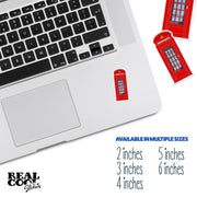 British Phone Booth Sticker, England Phone Booth Decal
