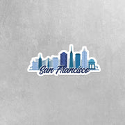 San Francisco Sticker, Downtown San Francisco Sticker, California Stickers, San Francisco Decal