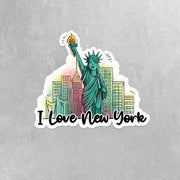 Statue of Liberty Sticker | I Love New York Stickers | NY Travel Souvenir & Gift