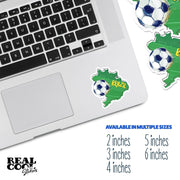 Brazil Soccer Sticker | Brazil Sticker | Brazil Futbol Sticker