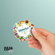 Oktoberfest Decal | Fun Oktoberfest Stickers for Parties and Celebrations | Octoberfest Decor & Party Supplies