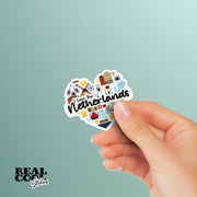 I Love The Netherlands Sticker | Netherlands Sticker | I Heart The Netherlands Sticker
