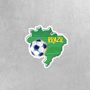 Brazil Soccer Sticker | Brazil Sticker | Brazil Futbol Sticker