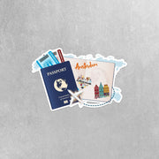Amsterdam Sticker | Amsterdam Passport Sticker | The Netherlands Sticker | Holland Decal