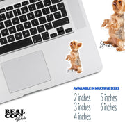 Yorkie Sticker | Yorkie Stickers | Yorkie Sitting Stickers
