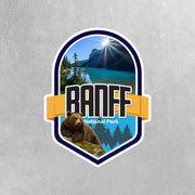 Banff National Park Sticker, Canada Sticker - Travel Stickers - National Parks Badge