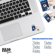 Amsterdam Sticker | Amsterdam Passport Sticker | The Netherlands Sticker | Holland Decal