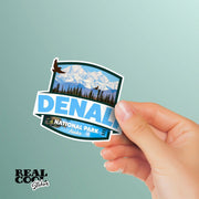 Denali National Park Sticker, Alaska Sticker - Travel Stickers - National Parks Badge