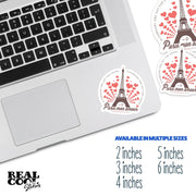 Paris Sticker | Eiffel Tower Sticker | Paris Lovers Sticker