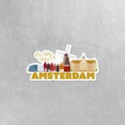 Amsterdam Sticker | On My Way To Amsterdam Sticker | The Netherlands Sticker | Holland Decal