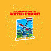 Amsterdam Sticker | Amsterdam Windmill Sticker | The Netherlands Sticker | Holland Windmill Sticker