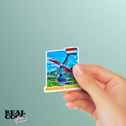 Amsterdam Sticker | Amsterdam Windmill Sticker | The Netherlands Sticker | Holland Windmill Sticker
