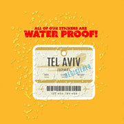 Tel Aviv Sticker | Tel Aviv Luggage Sticker | Israel Sticker