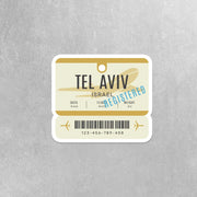 Tel Aviv Sticker | Tel Aviv Luggage Sticker | Israel Sticker
