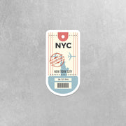 New York Stickers | NYC Sticker | New York Luggage Sticker | Travel Sticker