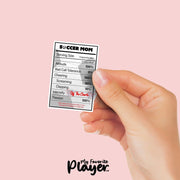 Soccer Mom Sticker | Soccer Mom Ingredients | Youth Soccer Mom Stickers