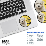 Maltese Sticker | Maltese Decal | Maltese Warning Sticker