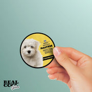 Maltese Sticker | Maltese Decal | Maltese Warning Sticker