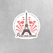 Paris Sticker | Eiffel Tower Sticker | Paris Lovers Sticker
