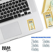 Paris Sticker | Paris Airline Ticket Sticker | France Sticker