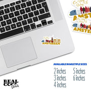 Amsterdam Sticker | On My Way To Amsterdam Sticker | The Netherlands Sticker | Holland Decal