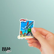 Amsterdam Sticker | Amsterdam Windmill Sticker | The Netherlands Sticker | Holland Decal