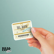 Tel Aviv Sticker | Tel Aviv Luggage Sticker | Israel Sticker