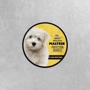 Maltese Sticker | Maltese Decal | Maltese Warning Sticker