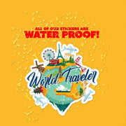 World Traveler Sticker | Travel The World Sticker | Travel Decals | I Love To Travel Sticker