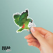 Amazon Parrot Sticker | I Love My Amazon Parrot Sticker
