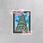 Leaning Tower Of Pisa Sticker | Pisa Sticker | Italy Sticker