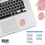 Pink Peony Sticker | Peony Bouquet Sticker | Watercolor Sticker | Botanical sticker