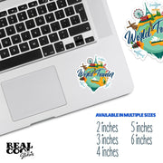 World Traveler Sticker | Travel The World Sticker | Travel Decals | I Love To Travel Sticker
