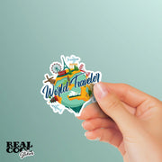 World Traveler Sticker