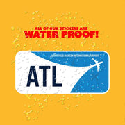 ATL Airport Code Sticker | IATA Code Stickers | Hartsfield-Jackson International Airport Sticker