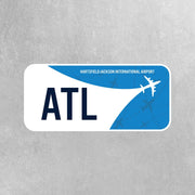 ATL Airport Code Sticker | IATA Code Stickers | Hartsfield-Jackson International Airport Sticker