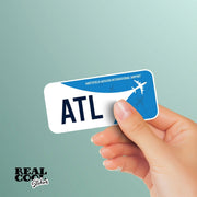 ATL Airport Code Sticker | IATA Code Stickers | Hartsfield-Jackson International Airport Sticker