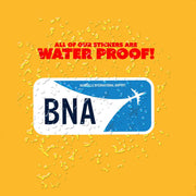 BNA Airport Code Sticker | IATA Code Stickers | Nashville International Airport
