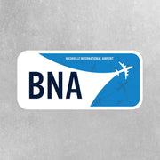 BNA Airport Code Sticker | IATA Code Stickers | Nashville International Airport