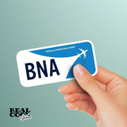 BNA Airport Code Sticker | IATA Code Stickers | Nashville International Airport