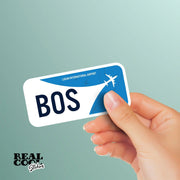 BOS Airport Code Sticker | IATA Code Stickers | Logan International Airport
