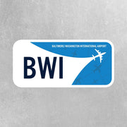 BWI Airport Code Sticker | IATA Code Stickers | Baltimore/Washington International Airport