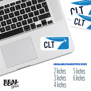 CLT Airport Code Sticker | IATA Code Stickers | Charlotte Douglas International Airport